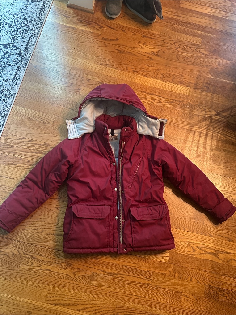 Burgundy Northface women’s Coat
